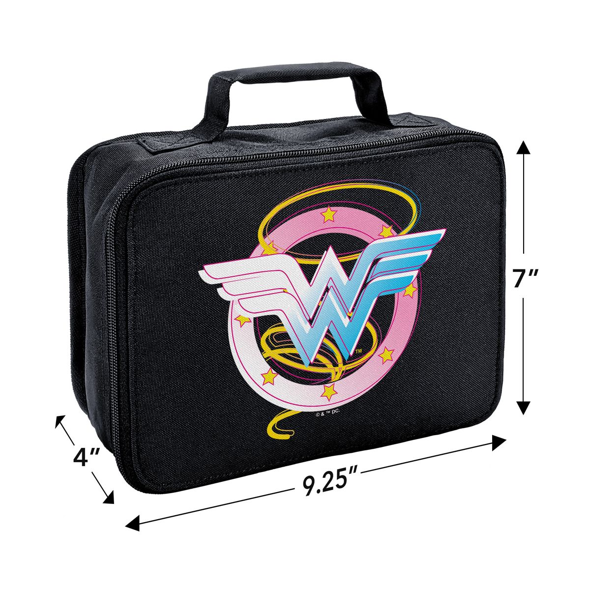 Wonder Woman Pastel Logo Insulated Soft Sided Lunch Box - thumbnail 2