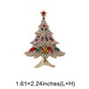 Unique Bargains Christmas Brooches YNCP3901 Alloy Dripping Wax Multicolor 1.61"x2.24" 1 Pc - 3 of 4