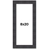PosterPalooza | Panoramic Distressed Brown Picture Frame - UV Acrylic, Foam Board Backing, Hanging Hardware - 2 of 4