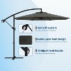 10FT Patio Umbrella,Cantilever Umbrella with Easy Lift & Tilt Adjustment,8 Ribs Sun umbrella for Backyard - 2 of 4