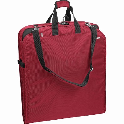 WallyBags® 52" Premium Travel Garment Bag with shoulder strap and two large pockets