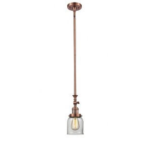 Bell - 1 Light Stem Hung Tiltable Mini Pendant In Industrial Style-14 Inches Tall and 5 Inches Wide - 1 of 1