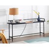 VECELO Narrow Console Table with Charging Station & Power Outlet - 3 of 4