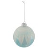 Northlight 4" Blue and White Glass Ball Christmas Ornaments - 4 of 4
