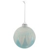 Northlight 4" Blue and White Glass Ball Christmas Ornaments - 4 of 4