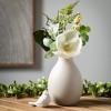 Sullivans 9" Matte Gray Teardrop Vase, Ceramic - 3 of 3