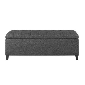 NicBex Modern 49" Storage Bench Upholstered Accent Stools with Button Tufted for Bedroom and Entryway - 1 of 4