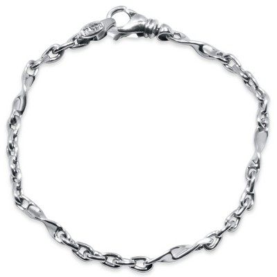 Pompeii3 Men's Link 14k Gold (12gram) or Platinum (19gram) 4mm Bracelet 8.25"