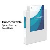 Staples 1" Standard 5-1/2" x 8-1/2" Mini View Binder with Round Rings White 580931 - 3 of 4