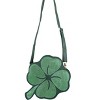 HalloweenCostumes.com  Women  St. Patrick's Day Shamrock Purse, Green/Green - 3 of 4