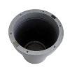 Evergreen Outdoor Fiberglass Planter with Solar Lights, Dark Grey - 2 of 4