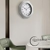 Clockswise Non-Ticking Octagon Plastic Analog Wall Clock - Elegant Decorative Accent for Home Décor in Bedroom, Bathroom - 3 of 4