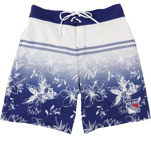 G-III Sports Mens NY Rangers Swim Bottom Trunks - 1 of 2