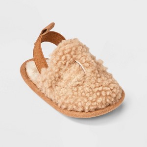 Baby Clog Crib Shoes - Cat & Jack™ Brown - 1 of 4