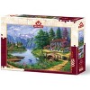 Heidi Art Puzzle Village By The Lake 1500 Piece Jigsaw Puzzle : Target