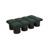 Meridian Furniture,Pavilion Boucle Fabric Bench - 4 of 4