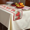Unique Bargains Christmas Table Runner Polyester Red Beige Yellow Green 71x14 Inch 1 Pc - 2 of 4