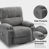PAGED Modern Swivel Recliner Chair, Accent Chair with Side Pocket and Metal Frame, Rocking Chair for Living Room, Bedroom - 3 of 4