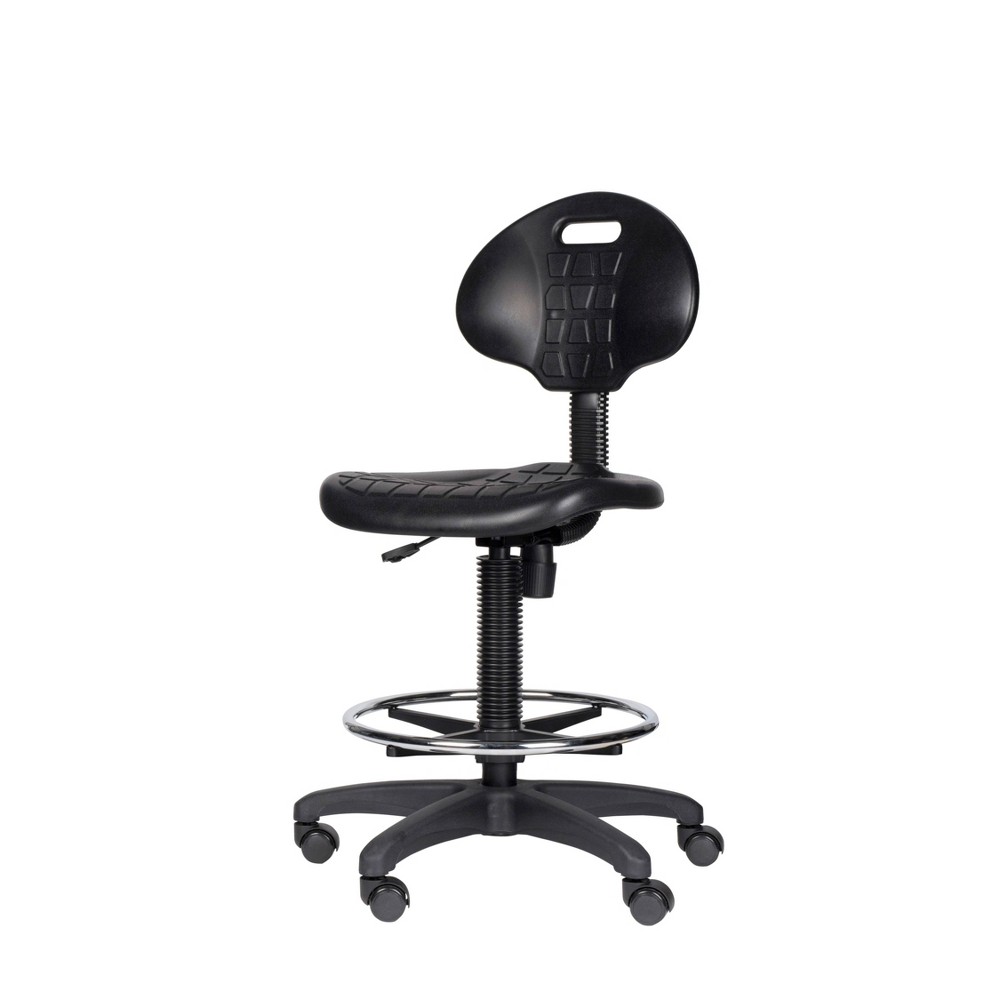 Photos - Computer Chair 22"-32" Adjustable Height Polyurethane Task Chair, Heavy-Duty, Swivel, Lum