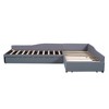 Whisen Upholstered Double Twin Size Daybed with Trundle and Drawer - 4 of 4