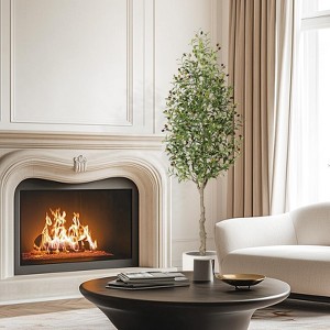 COZONY 5/6/7FT Artificial Olive Tree in White Planter, Faux Tree with Wood Trunk & Fruits for Decor - 1 of 4