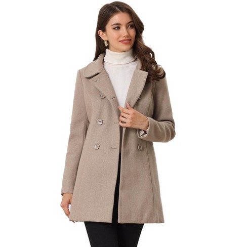 Double Breasted Relaxed Fit Trench Coat, Beige