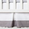 Crib Bedding Set Two by Two 4pc - Cloud Island™ Gray - image 4 of 4