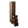 ORRD 70.87" Tall 4-Tier Bookshelf w/3 Drawers - Modern Wooden Display Cabinet for Living Room & Home Office - 4 of 4