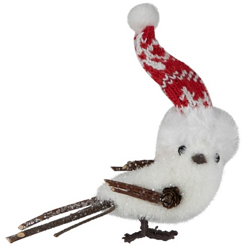 Northlight Winter Bird With Knitted Hat Christmas Figurine - 4.5 ...