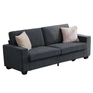 GustoWave 83 Inch Modern Sofa, Oversized Corduroy Couch with Washable Cover, Deep Seat 3 Seater Cloud Couch for Living Room - 1 of 4