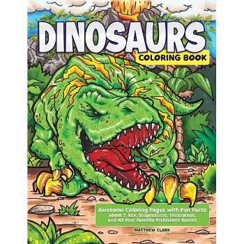 Dinosaurs Coloring Book - by  Matthew Clark (Paperback)