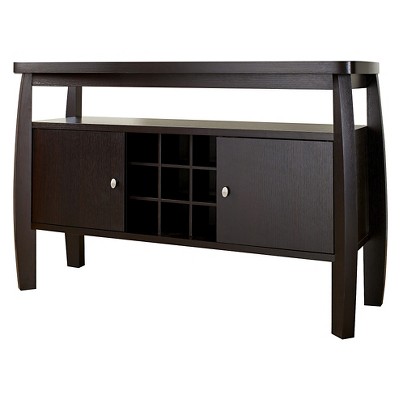 Angla Modern Bold Curved Dining Buffet Espresso - HOMES: Inside + Out