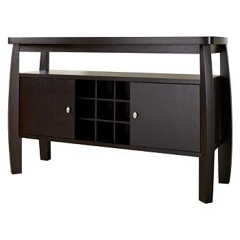Angla Modern Bold Curved Dining Buffet Espresso - HOMES: Inside + Out