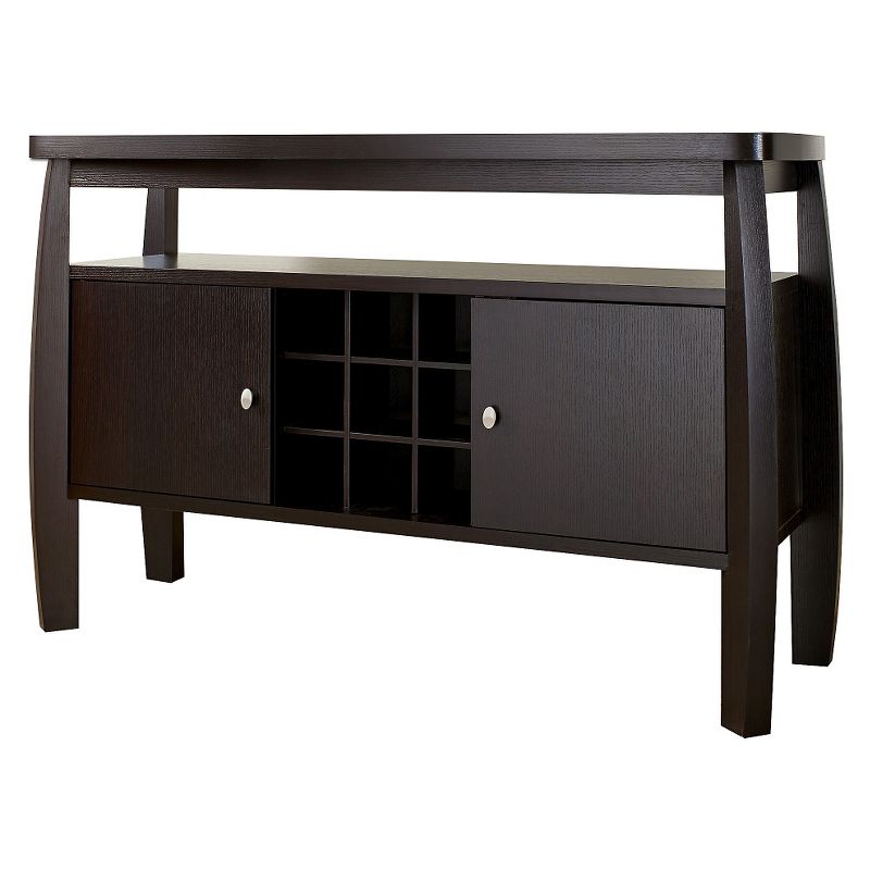 Angla Modern Bold Curved Dining Buffet Espresso - HOMES: Inside + Out, 1 of 7