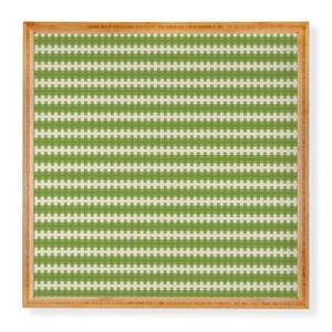 Deny Designs Thirty One Illustrations Stitches Bamboo Framed Wall Art - 1 of 3