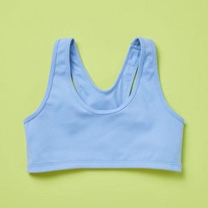 Yellowberry Girls' Quality Sports Bra for High-Impact Support - Racerback Style - 1 of 4