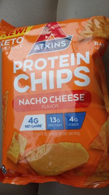 Atkins Gluten Free Nacho Cheese Protein Chips - 8ct/9oz : Target