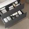 NicBex Floating Bathroom Vanity with Undermount Sink,Bathroom Sink Vanity with 2 Drawers,36/30/24 inch Bathroom Sink Cabinet for Bathroom,White Gray - 4 of 4