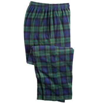 Kingsize Men's Big & Tall Flannel Plaid Pajama Pants - Tall - Xl, Olive  Plaid Green Pajama Bottoms : Target