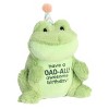 Aurora Small Toad-Ally Awesome Birthday JUST SAYIN' Witty Stuffed Animal Green 9" - 2 of 4