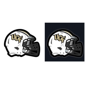 Evergreen Ultra-Thin Edgelight LED Wall Decor, Helmet, University of Central Florida- 19.5 x 15 Inches Made In USA - 1 of 1