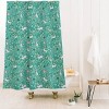 Deny Designs Lathe & Quill Spring Pattern of Bunnies Shower Curtain: Abstract Woven Polyester, Machine Washable - 2 of 2