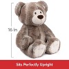 GUND Mukki Teddy Bear, Premium Stuffed Animal for Ages 1 and Up, Brown/Cream, 16” - 4 of 4