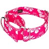 Country Brook Petz 1 1/2 Inch Pink Hawaiian Martingale Dog Collar - image 4 of 4