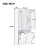 Tall Bathroom Storage Cabinet with Door, 2 Tilt-Out Laundry Hampers, Adjustable Shelves & Open Rack for Bathroom or Laundry Room - 4 of 4
