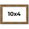 PosterPalooza | Panoramic Textured Gold Picture Frame - UV Acrylic, Foam Board Backing, Hanging Hardware - 3 of 4