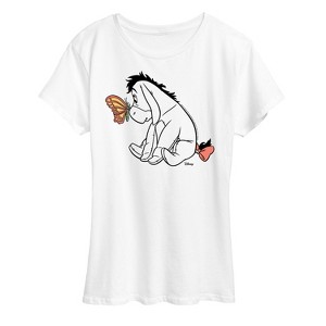 Women's - Winnie the Pooh - Eeyore Butterfly Short Sleeve Graphic T-Shirt - 1 of 4