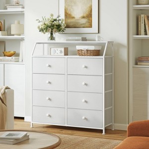 WOWLIVE 8 Drawer Dresser with 2-Tier Open Shelf, Double Chest of Drawer - 1 of 4