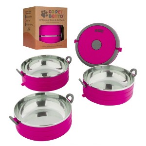 Healthy Human Travel Dog Bowls | Set of 3 Interlocking Bowls - 1 of 4