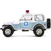 1982 Jeep CJ-7 "Clearwater, Florida Police Department" White and Light Blue 1/18 Diecast Model Cars by Greenlight - 4 of 4